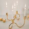 9&#x22; x 6&#x22; Gold 5 Arm Metal Candelabra Taper CANDLE HOLDER